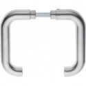 Paire de poignées de porte 103 inox F00 axe carré 8 mm