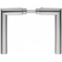 Paire de poignée 148 z acier inox F00 tige carrée 8 mm EDI
