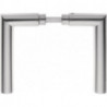 Paire de poignée 148 z acier inox F00 tige carrée 8 mm EDI