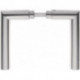 Paire de poignée 108 H acier inox F00 tige carrée 10 mm EDI