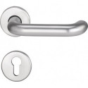 Set poignée porte Riva FS 103/103 AP Alu.F1 D/D TS 38-58mm PZ rd.DIN Gauche / Droite EDI
