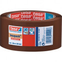 Ruban adhésif d'emballage en PP tesapack 4024 chamois longueur 66 m largeur 50 mm rouleau TESA (Par 6)