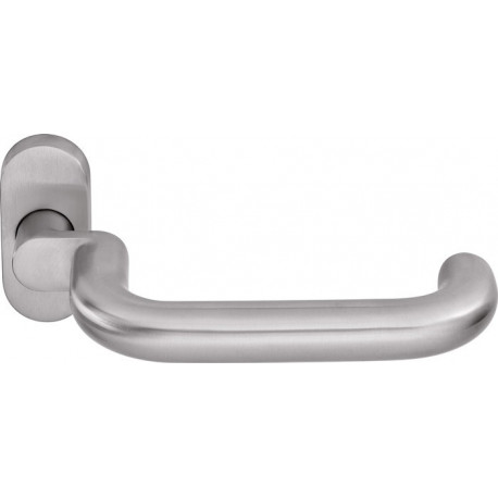 Poignée porte 8100A FS/6621 ER Inox F1 courbé carré.9mm