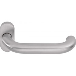 Poignée porte 8100V FS/6621 ER Inox F1 courbé carré.9mm