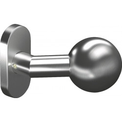 Poignée porte boule OGRO 3548V/6620 AL Material Alu.F1 fixe OGRO