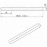 Carré porte OGRO 114 PB carré.8x110mm acier OGRO