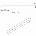 Carré porte OGRO 114 PB carré.8x123mm acier OGRO