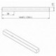 Carré porte OGRO 114 PB FS carré.9x97mm Broche OGRO