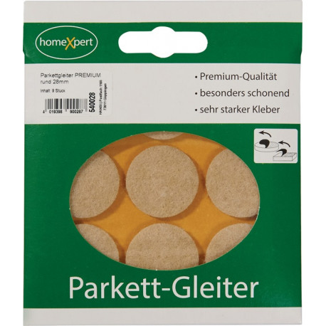 Tampon Premium 28mm Filz natur rond auto-adhésif