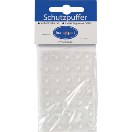 Tampon de protection 10mm plastique transparent Lins auto-adhésif