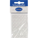 Tampon de protection 10mm plastique transparent Lins auto-adhésif