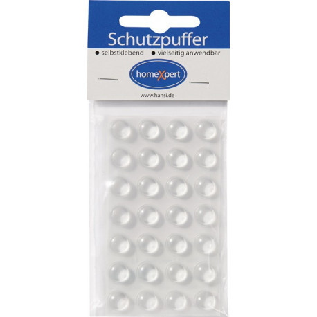 Tampon de protection 11,1mm plastique transparent Lins auto-adhésif