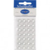 Tampon de protection 11,1mm plastique transparent Lins auto-adhésif