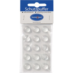 Tampon de protection 16mm plastique transparent Lins auto-adhésif