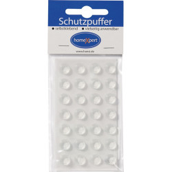 Tampon de protection 10mm plastique transparent auto-adhésif