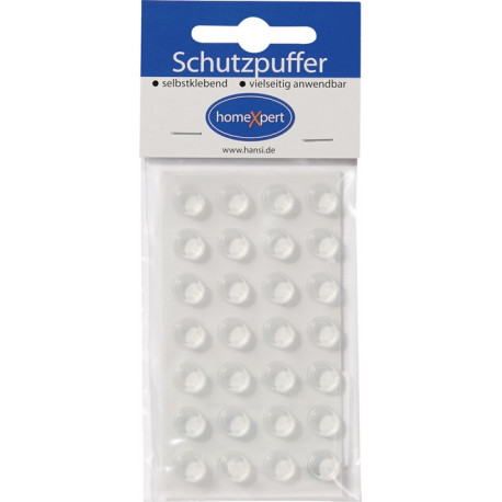 Tampon de protection 10mm plastique transparent auto-adhésif