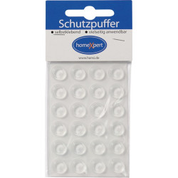 Tampon de protection 12,7mm plastique transparent auto-adhésif