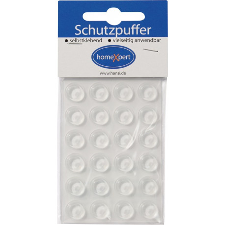 Tampon de protection 12,7mm plastique transparent auto-adhésif