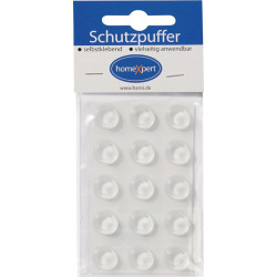 Tampon de protection 14mm plastique transparent auto-adhésif
