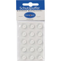 Tampon de protection 14mm plastique transparent auto-adhésif