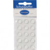 Tampon de protection 14mm plastique transparent auto-adhésif