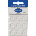Tampon de protection 19mm plastique transparent auto-adhésif