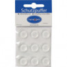 Tampon de protection 19mm plastique transparent auto-adhésif