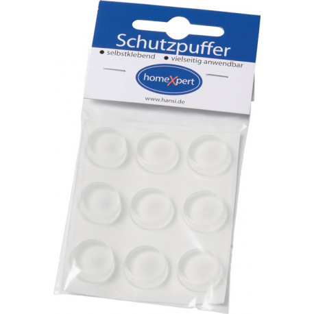 Tampon de protection 20mm plastique transparent auto-adhésif