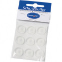 Tampon de protection 20mm plastique transparent auto-adhésif