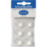 Tampon de protection 22,3mm plastique transparent Sof auto-adhésif