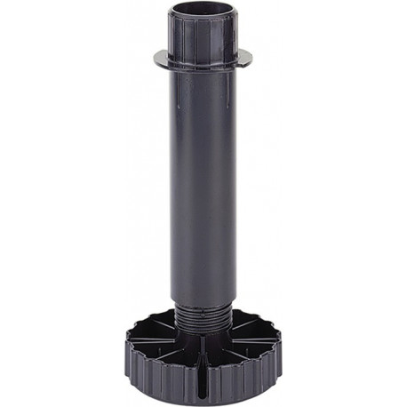 Plinthe pied réglable Korrekt plastique noir 130 mm plage de réglage -6 / + 30 mm HETTICH (Par 100)