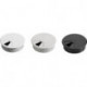 Passe cable pour plateau de table 80mm plastique noir EL.-D.80mm HETTICH