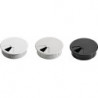 Passe cable pour plateau de table 80mm plastique noir EL.-D.80mm HETTICH