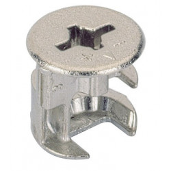 Connecteur excentrique Rastex 15 avec bord de couverture19mm HETTICH (Par 200)