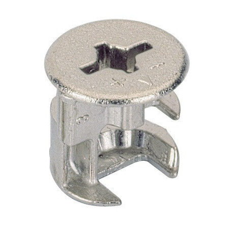Connecteur excentrique Rastex 15 avec bord de couverture19mm HETTICH (Par 200)