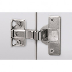 Charnière spéciale ET 582 offset 0,0 mm à visser sur HETTICH