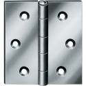 Charnière H.50mm B.50mm S.1,2mm Acier galvanisé bleu gerolltRect.VORMANN (Par 20)