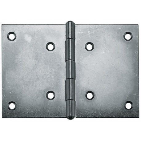 Charniere inox 1.4301 10504 H.60mm B.90mm S.1,2mm roulé (Par 10)
