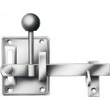 Verrou de porte de jardin type 1 H100xL80xS2mm galvanisé bleu droit / gauche, avec loquet