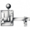 Verrou de porte de jardin type 1 H100xL80xS2mm galvanisé bleu droit / gauche, avec loquet