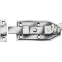 Verrou de porte L.140mm B.56mm Acier galvanisé bleu droit avec boucle (Par 10)