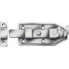 Verrou de porte L.160mm B.65mm Acier galvanisé bleu droit avec boucle