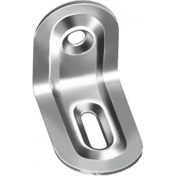 Angle de réglage L.39x28mm B.22mm S.1mm acier brut galvanisé bleu (Par 25)