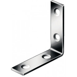 Equerre L.50x50mm B.15mm S.2mm Acier galvanisé bleu VORMANN (Par 100)