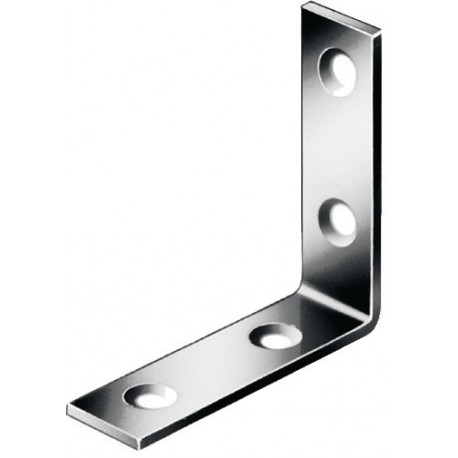 Equerre L.125x125mm B.22mm S.,25mm Acier galvanisé bleu VORMANN (Par 20)
