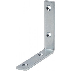 Equerre L.60mm B.20mm S.3mm Acier galvanisé bleu - Trous-D.4,5mm VORMANN (Par 10)