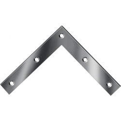 Equerres L.100x100mm B.15mm S.1,5mm acier galva bleu. (Par 20)