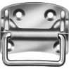 Poignée meuble H.80mm Larg.100mm galvanisé bleu acier - 4 trous (Par 10)