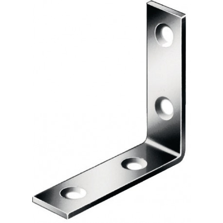 Equerre L.80 x 80mm B.18mm S.2mm VA Vormann (Par 50)