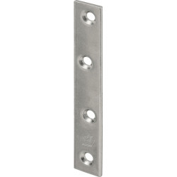 Plaque de connexion longueur 100 mm largeur 15 mm épaisseur 2 mm acier inoxydable VORMANN